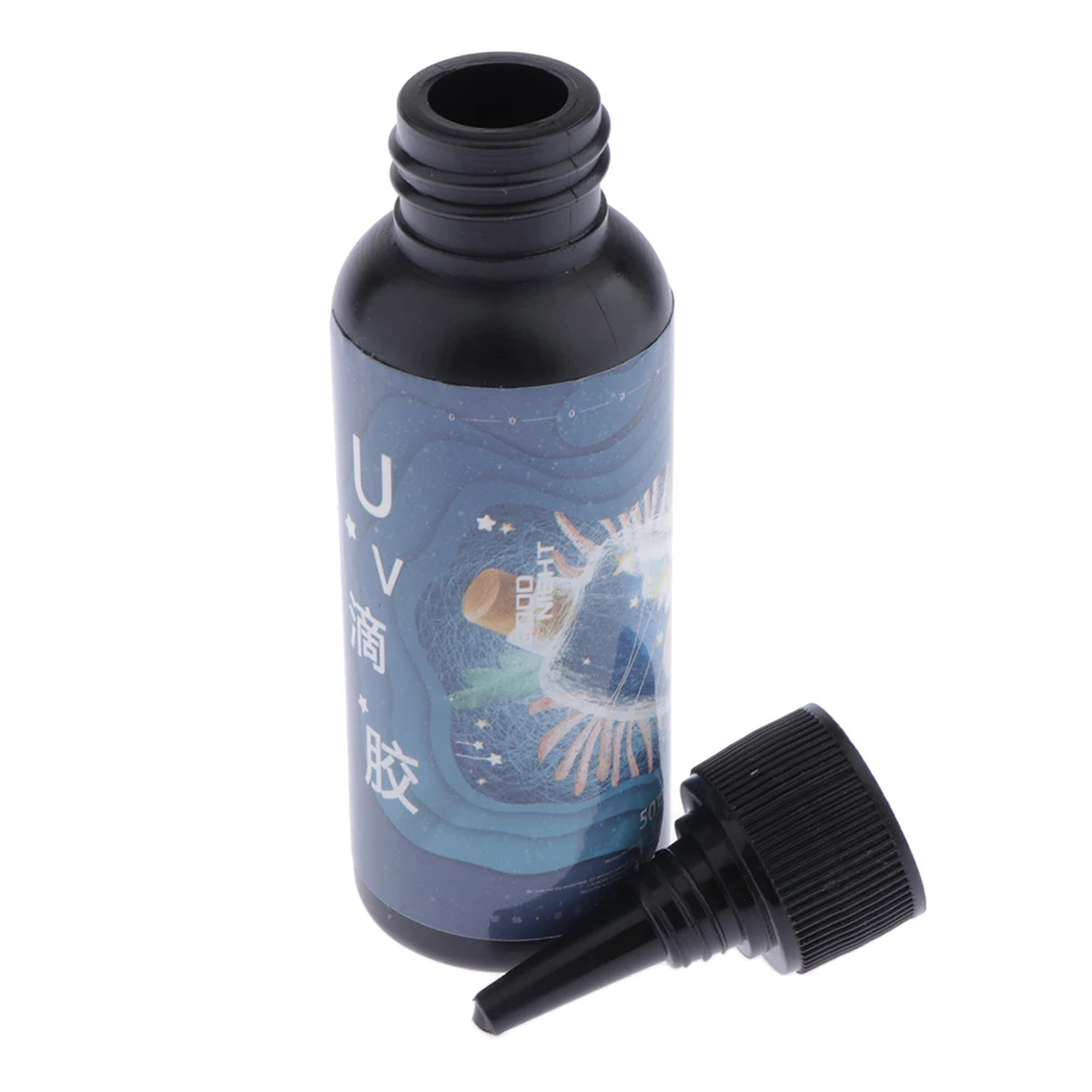 Crystal Epoxy Liquid UV Resin Glue Solar Cure Sunlight Activated Hard Glue for Jewelry DIY Necklace Pendant Cabochon Tools