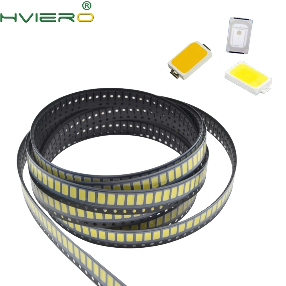 100 штук(диодов?) белая smd smt 5730 5630 0.5w ультра яркая светодиодная лента холодный белый