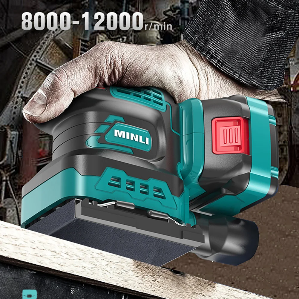 Cordless Random Orbit Sander Professional Lithium-Ion Polishing Machine for Makita 18V Battery Brushless Speed Control No Batter 6