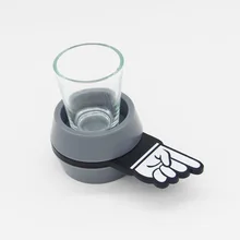 Finger Arrow Glass Beer Cup Party Drinking Spin Spinner Turntable Toy Shot The Spinner Popular Party Toy