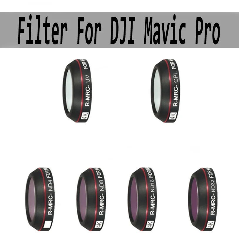 

Camera For DJI Mavic Pro Drone Accessories MCUV CPL ND4/ND8/ND16/ND32/ND64 Star Filters For Mavic Pro Lens Accessories Protect