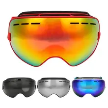 Для взрослых Лыжный Спорт очки двойные линзы анти-туман большой Сферический лыжный очки для активного спорта, ветрозащитные маски очки оборудование
