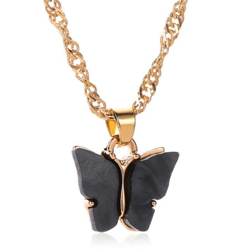 1 шт. розовый синий фиолетовый красный белый черный цвета акриловая бабочка