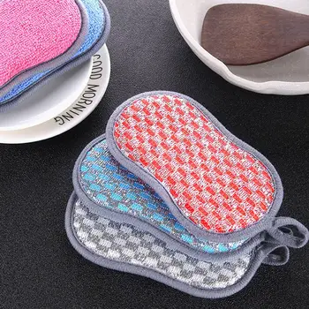 

5 pcs Double side Cleaning brush microfiber cloth magic sponges for washing dishes melamine sponge for Cleaning kitchen