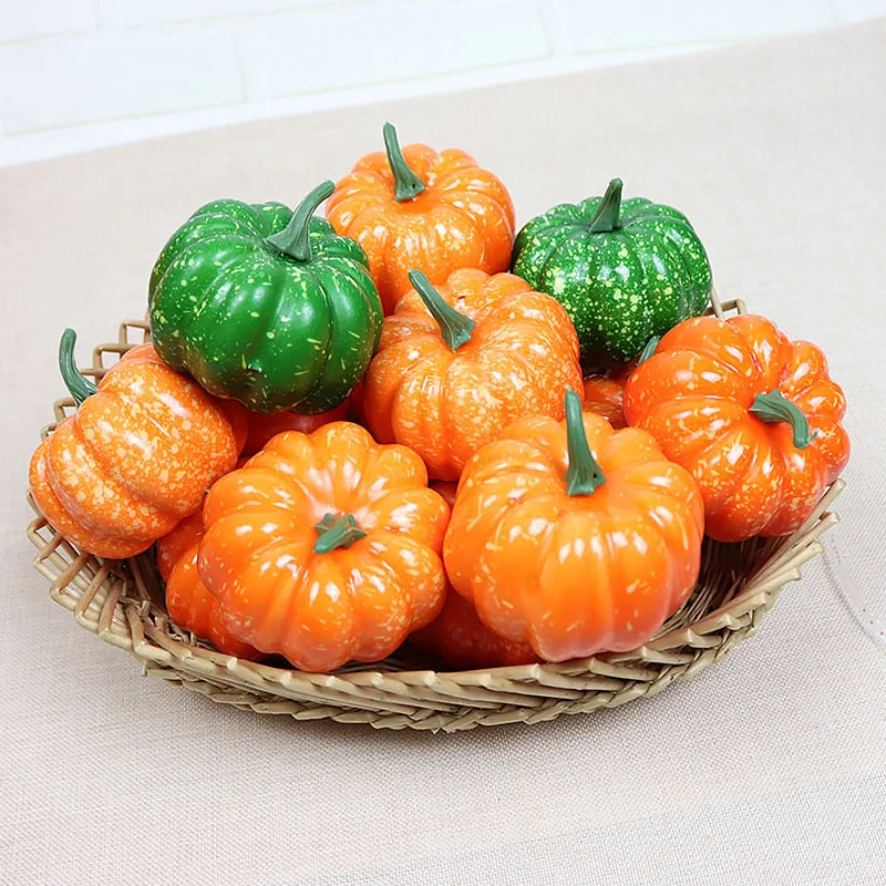 Simulation Pumpkin Model Yellow Fake Vegetable Halloween DIY Craft Home Birthday Party Wedding Decoration|Artificial Foods & Vegetables| - AliExpress