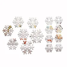 PS Снежинка зеркало стикер магазин витрина декоративные наклейки s наклейки для стеклянных дверей креативные Стикеры с мультяшным рисунком