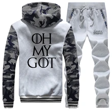 ^#Cheap Game Of Thrones Men Tracksuit Set Winter Fleece Hooded Jacket+Pants Sweatshirts 2 Piece Set Hoodies Sporting Suit Streetwear 5XL ^#Cheap Game Of Thrones Men Tracksuit Set Winter Fleece Hooded Jacket+Pants Sweatshirts 2 Piece Set Hoodies Sporting Suit Streetwear 5XL