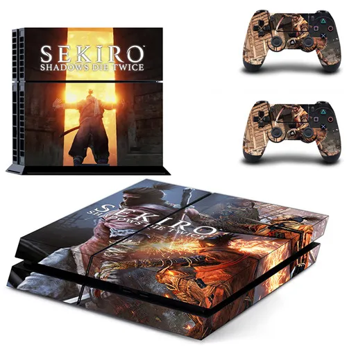 Sekiro Shadows Die Twice полное покрытие лицевые панели наклейка для PS4 Наклейка для playstation 4 консоль и контроллеры наклейка для PS4 наклейка - Цвет: QPTM0128