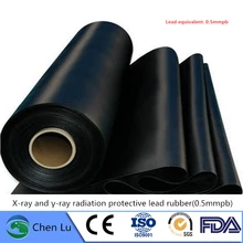 Прямые продажи рентгеновские гамма-лучи защита 0,5 mmpb свинцовый резиновый высококачественный ядерный радиационный защитный материал