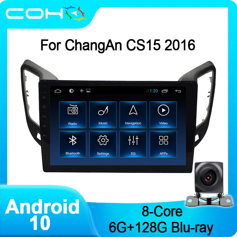 COHO для ChangAn CS15 2016 Автомобильный мультимедийный плеер Gps навигация Радио Coche Android 10 0 Восьмиядерный 6 +