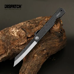 Couteau de poche pliant avec lame en oxyde noir 7cr, en acier inoxydable, pour la chasse en plein air, la survie, le Camping, EDC 