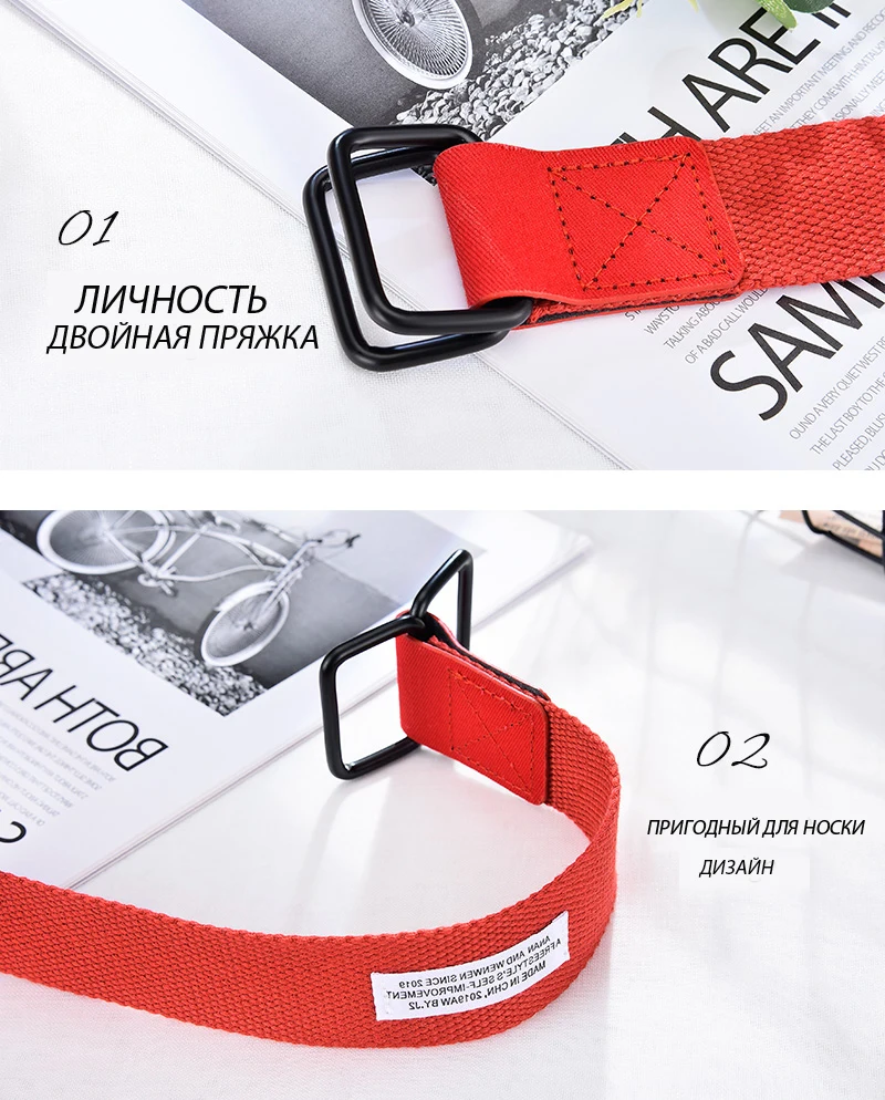 NO. ONEPAUL модный разноцветный холщовый ремень сплава Agio с пряжкой Harajuku, одноцветные длинные ремни для женщин, повседневные женские поясные