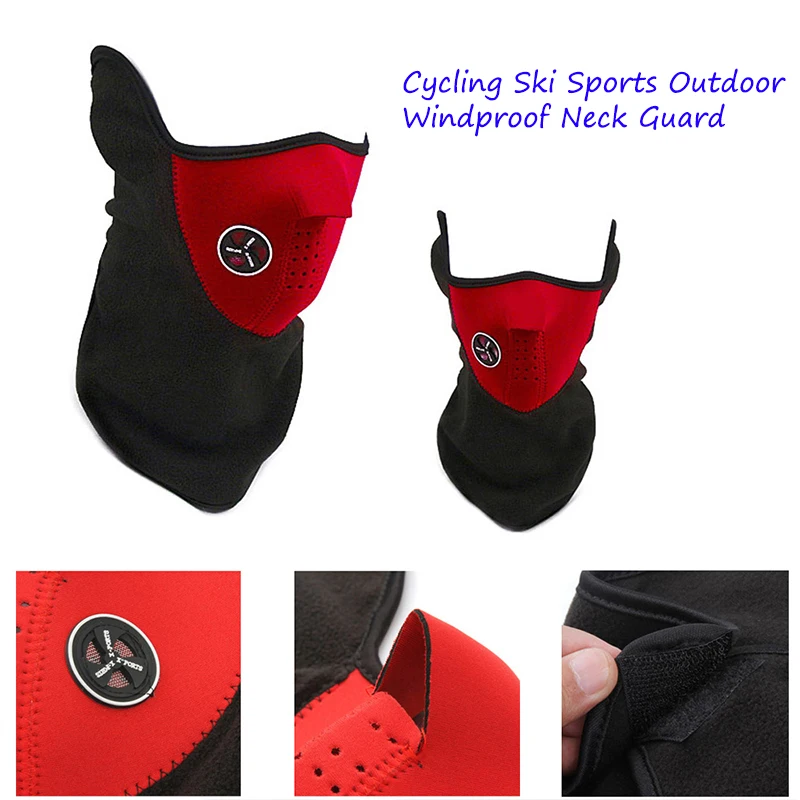 

2pcs Soft Warm Ski Masks Winter Fleece Bike Half Face Mask Bike Sports Outdoor Winter Cover Face Hood Protection Neck Guard Mask
