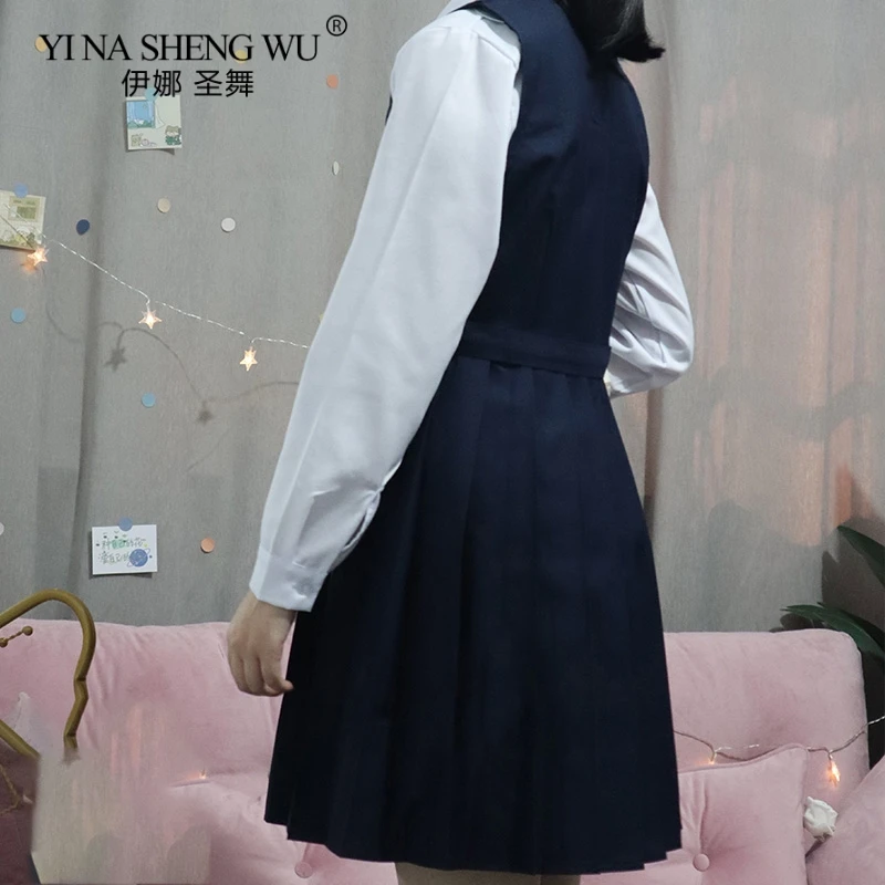 School Girl Uniform Japanese Sailor School Uniform Skirt Sexy JK Uniforms Long-Sleeved Shirt Pleated Suspender Dress for Woman japanese school uniform japanese schoolgirl skirt