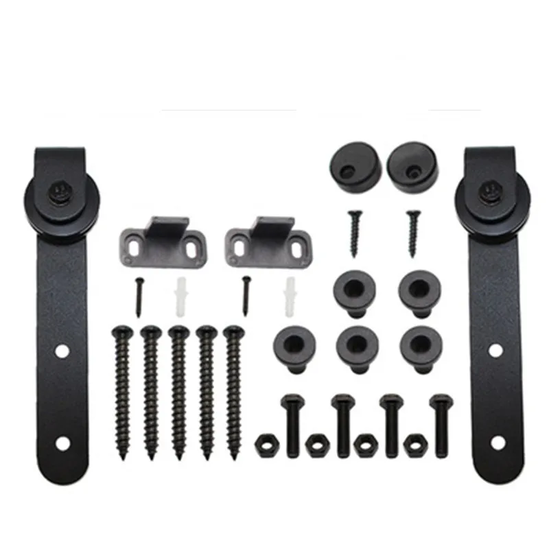 DoorSlidingBarnHouseholdWorkingWoodTrackHardwareInteriorCabinetClosetHangingRailSetSmoothSilent-AliExpress13