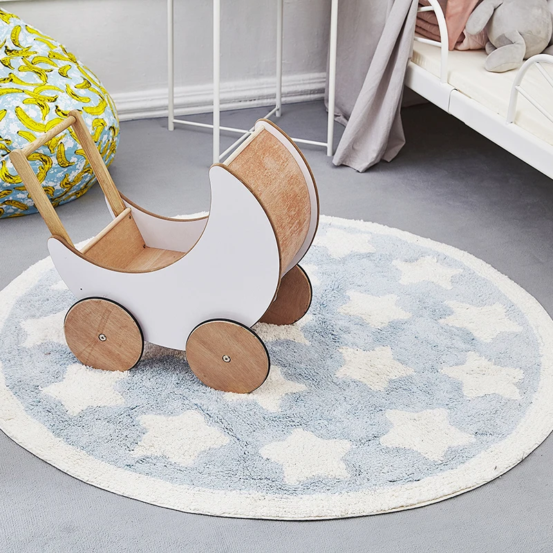 Детский игровой коврик Tapis Enfant детский с принтом голубой звезды спортивные