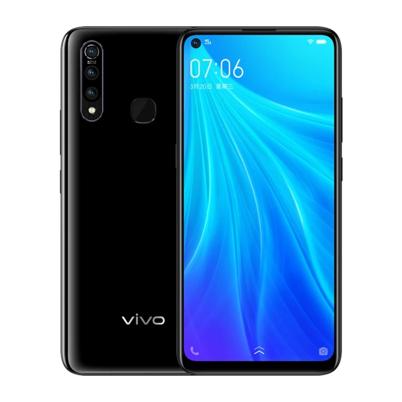 Vivo Z5x мобильный телефон Android 9 4 аппарат не привязан к оператору сотовой связи Snapdragon 710 Octa Core 6,5" полный вид телефона 16MP 18 Вт 5000 мА-ч