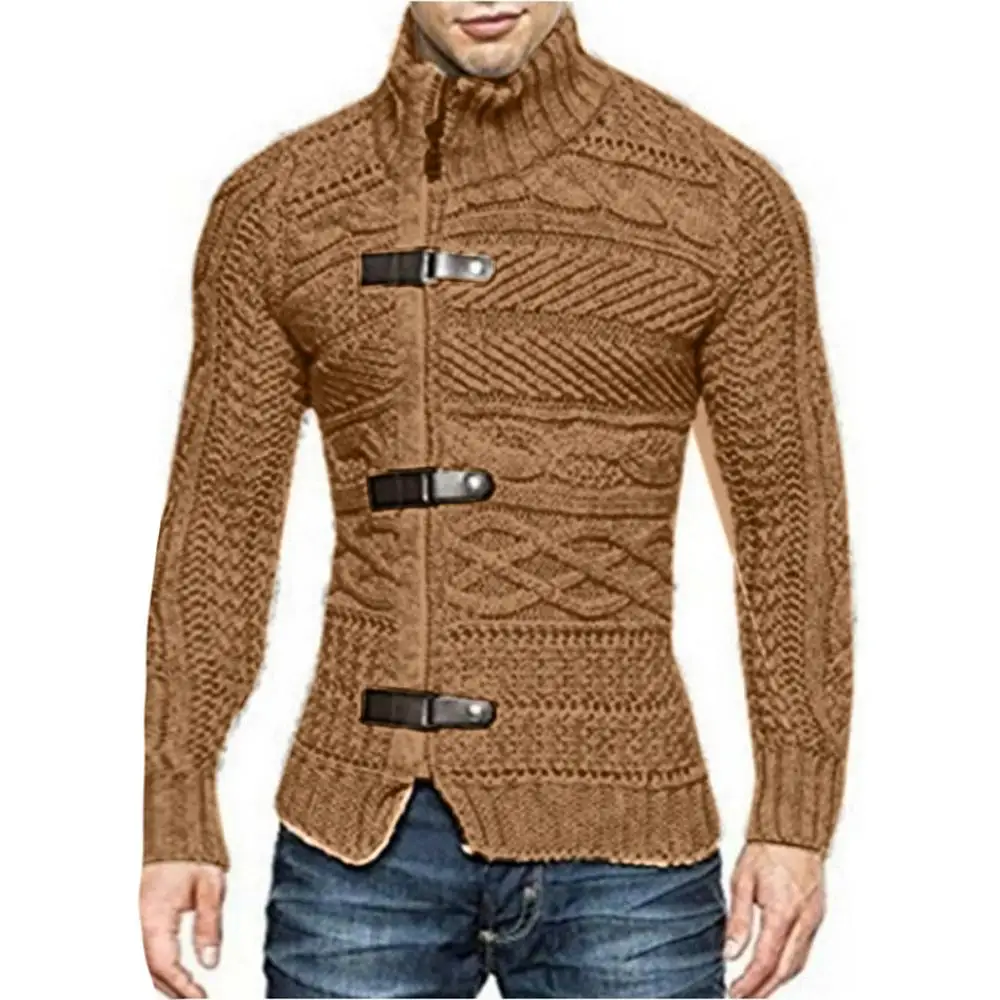 Fashion Men's Winter Sweater Outwear Casual Stand Knitted Sweater Jacket Top Long Sleeve Jacket Streetwear Clothing Female Fashion Men's Winter Sweater Outwear Casual Stand Knitted Sweater Jacket Top Long Sleeve Jacket Streetwear Clothing Female