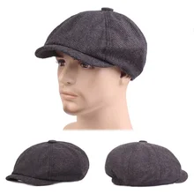 Обувь на плоской подошве края берет шляпу Винтаж с закруглёнными краями и пуговицей сверху Кепки для Для мужчин Регулируемая Повседневное Гольф кепки для езды