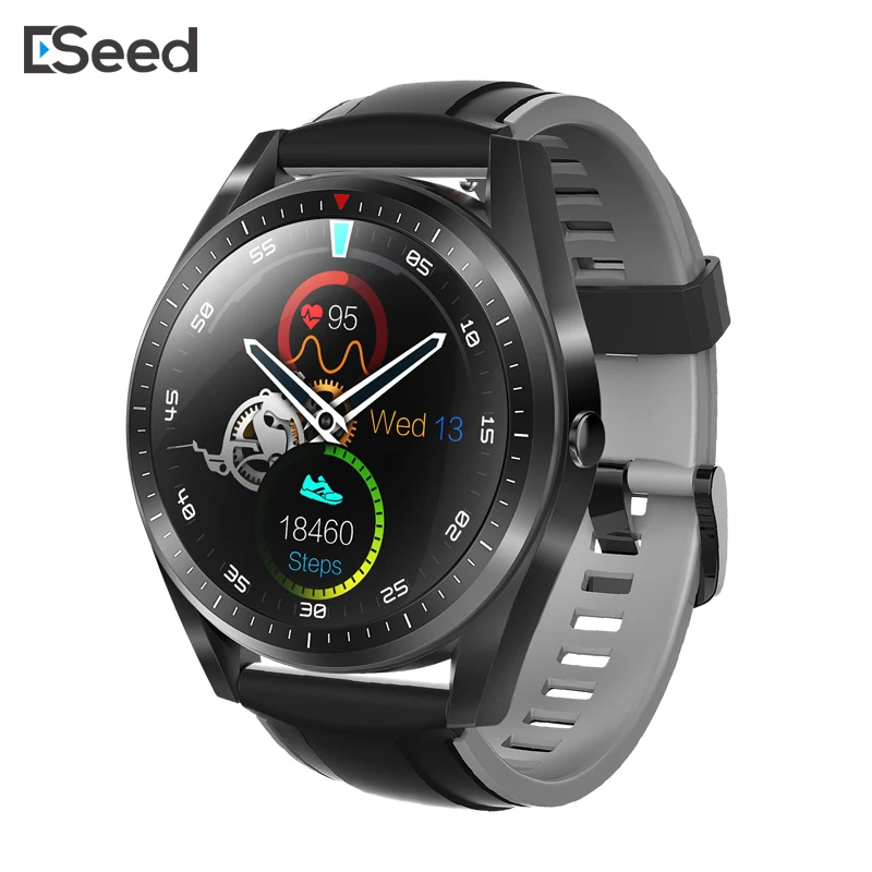 Мужские Смарт-часы ESEED F23, IP67, водонепроницаемые, 360*360, HD экран, 280 мА/ч, чехол из сплава, 1,3 дюймов, full touch, умные часы GT - Цвет: Gray