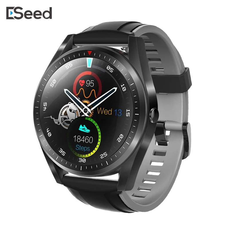 Gray Мужские Смарт-часы ESEED F23, IP67, водонепроницаемые, 360*360, HD экран, 280 мА/ч, чехол из сплава, 1,3 дюймов, full touch, умные часы GT - Цвет: Gray