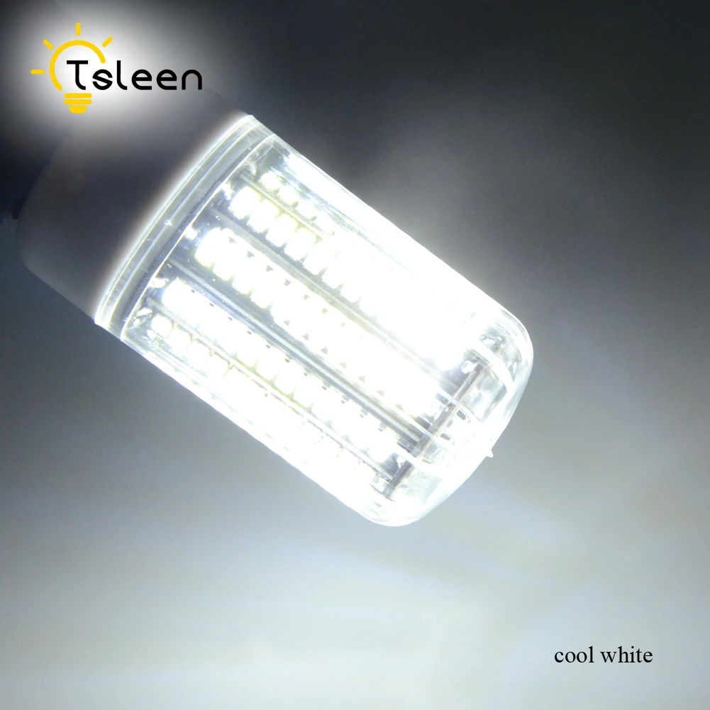 cool white TSLEEN 10Pcs Energy Saving Lights LED Corn Bulb E27 E14 B22 GU10 G9 LED Lamp 220V Led Lampada Light 30 42 64 80 108 136 LED - Испускаемый цвет: cool white