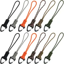 12 шт. Qing gear ручной работы парашютный шнур паракод Плетеный тактический нож шестерни шнур с зажимом выживания Брелок ремешки