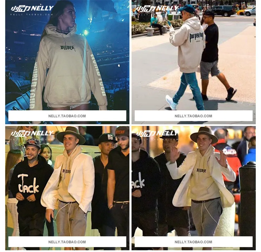 Популярная Толстовка Bieber для мужчин и женщин из чистого хлопка и флиса в европейском и американском стиле