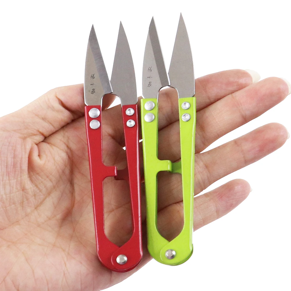 U образный из нержавеющей стали Пружинные ножницы Одежда нить марли Ножницы 10 5 см