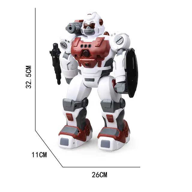 RC Robot Spray Police Robot with Gesture Sensing Automatic Demonstration Singing Dancing Light Spray Birthday Gift for Boys 2