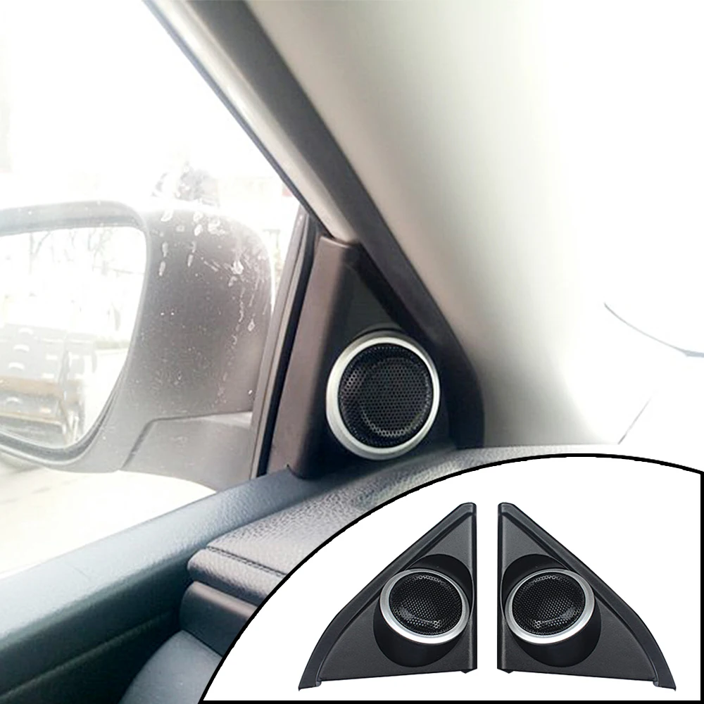 2pcs Blue Front Door Audio Speaker Frame Cover Trim For Toyota Corolla 2016-2018
