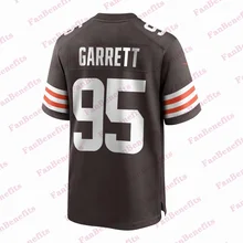Custom Stitch Cleveland Game Jerseys Mens Women Garrett 95# American 2021 Browns