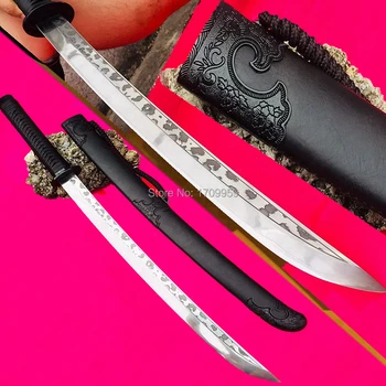 

Chinese KungFu Broadsword Sword WuShu Da Dao Strong High Manganese Steel Blade Sharp Battle Knife Qing Saber Jian
