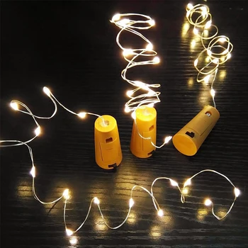 

Fairy String Garden 15LED Fairy String Light Home Fairy Light Bottle Stopper Durable Outdoor Xmas Decor LED Cork Landscape Lamp