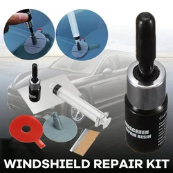 Kit de réparation de pare brise de voiture, bricolage puce de fenêtre, fissure de polissage rayures verre pare brise réparation de fenêtre injecteur 