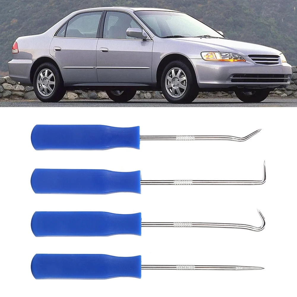 Новый 4 шт./компл. набор крючков для снятия уплотнений автомобиля уплотнительное