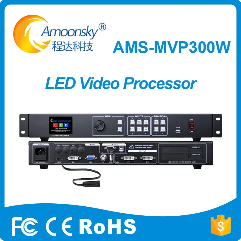 

Led Video seamless switcher processor MVP300W Wireless Control support audio output AV VGA DVI USB Input for Led Display Module