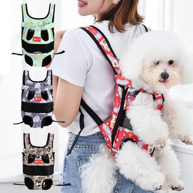 Cartoon Dog Carry Cage Chihuahua Yorkshire Terrier Pet Outside Travel Walking Shoulder Tote Bag Trasporto Cucciolo Animale Buono