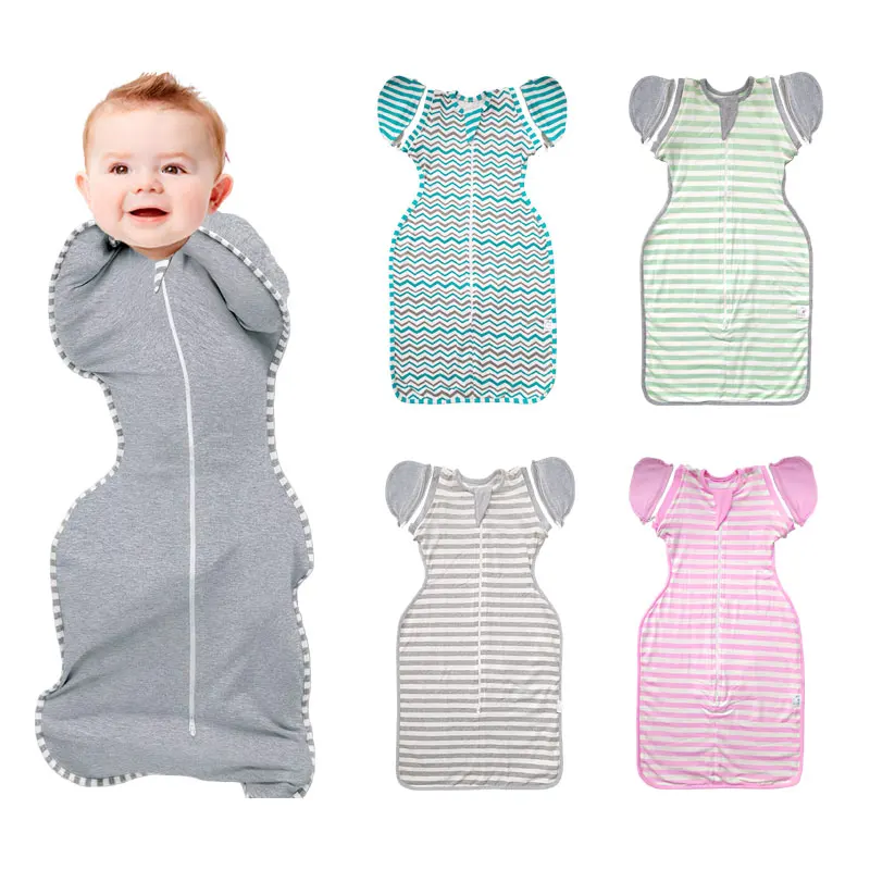 

HereNice Baby Cocoon Modeling Sleeping Bag Toddler Sleepsack Infant Kids Swaddle Sleep Sack with Arms Up New Born Blankets