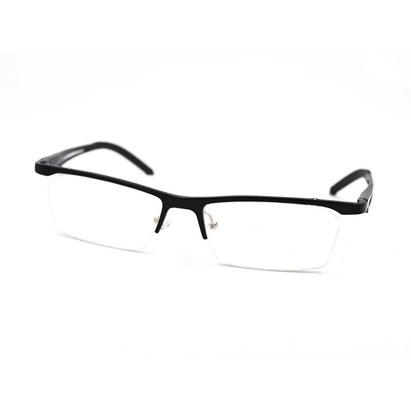 Для мужчин ретро очки для близорукости мужской Алюминий алюминиево-магниевого сплава, полу рамка обод оправы пружинная дужка для близоруких очков-1,0~-6,0 L3
