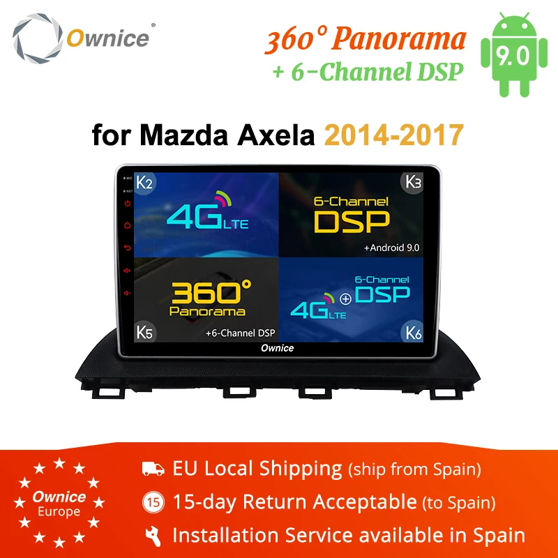 Ownice K3 K5 K6 4G LTE DSP 360 панорама Android 9 0 Восьмиядерный Автомобильный DVD радио плеер GPS Navi