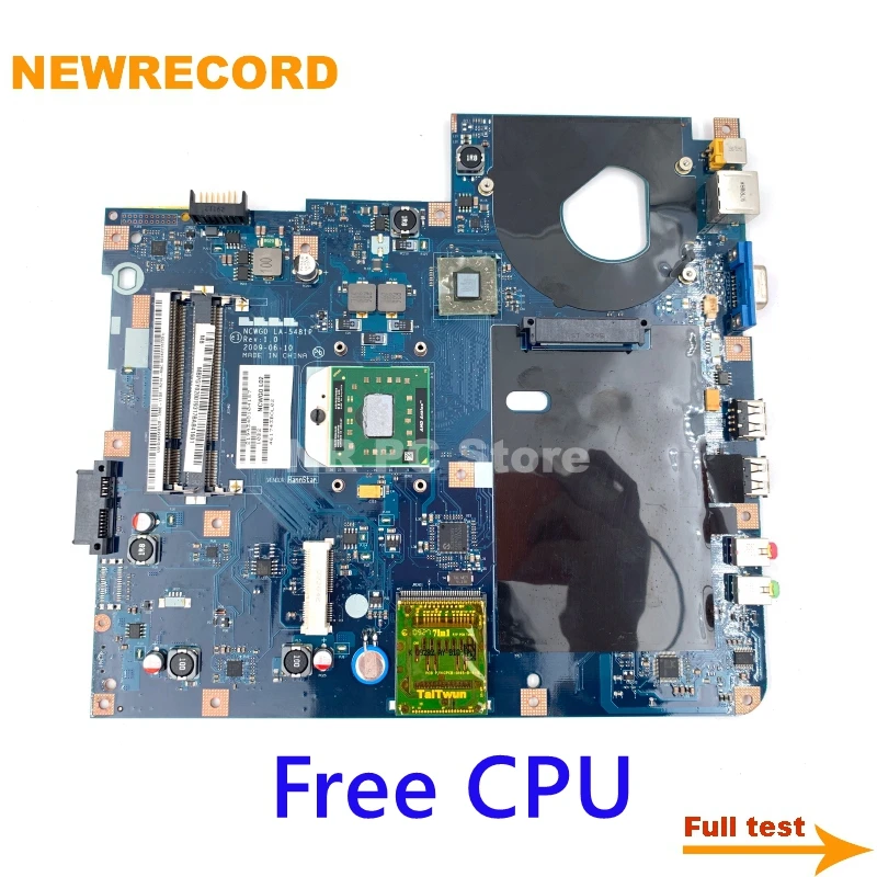 NEWRECORD LA-5481P LA-4861P MBPGY02001 MB.PGY02.001 для ноутбука Acer aspire 5516 5517 5532 Материнская плата DDR2