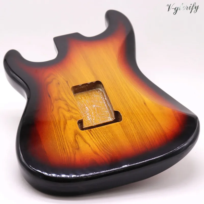 Sunburst Цвет ST электрогитара тело гитара из ясеня аксессуары корпус гитары хорошее