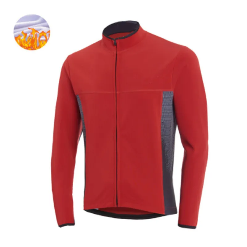 Thermal Fleece Bicycle Shirts Long Sleeve Cycling Jerseys  2021 Hot Selling Winter Bike Tops For Men Pro Team Racing Clothing 4