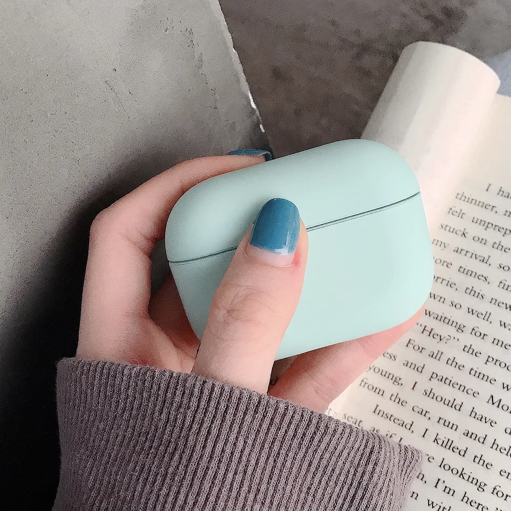 Простой защитный чехол AirPods Pro чехол тонкий силиконовый для Apple тонкий светильник ощущение комфорта гарнитура корпус