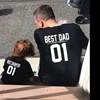 1pcs 1pcs Father and Baby Matching Shirts Best Dad Best Daughter 01 Letter Printed Daddy and Daughter Match Family Look Outfits 2