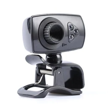 

8.0 Megapixels USB 2.0 High-definition Clip-on Web Camera with Microphone 3 L-ED for PC Laptop Computer Desktop