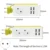 Travel Power Strip Портативный Удлинитель Розетка с 4 USB Зарядное Устройство Smart Desktop Socket EU Plug