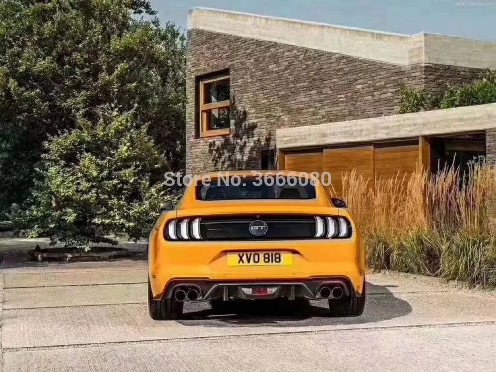 SHCHCG для Ford Mustang купе 2-дверный- ABS гоночный автомобиль задний бампер для губ задний спойлер опорная пластина защитная накладка