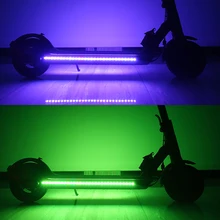 Tira de lanterna para patinete elétrico xiaomi m365, faixa de luz led, à prova d'água, luz de chassis noturno, skate